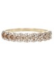 Diamond Intertwined Heart Band in Yellow Gold